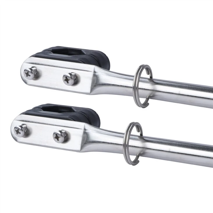 Boat Parts Flag Pole Stainless Steel Flag Staff Rail Mount Clamp On Pipe